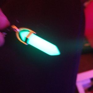 Glowing crystal necklaces